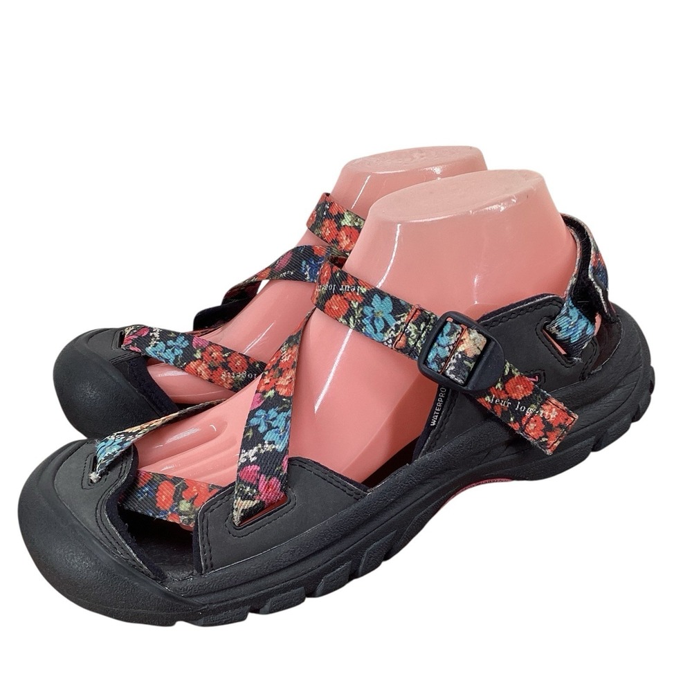 KEEN Zerraport II Flower Print Trail Hiking Closed Toe Sandal Women's Size 10 - Picture 3 of 7